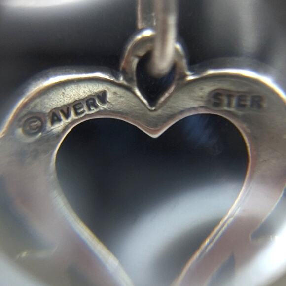 James Avery Ornate Open Heart Pendant Necklace Rope Chain 22.5in Signed RETIRED - Picture 4 of 6